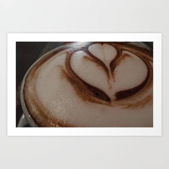Hot Chocolate Flower Art Print