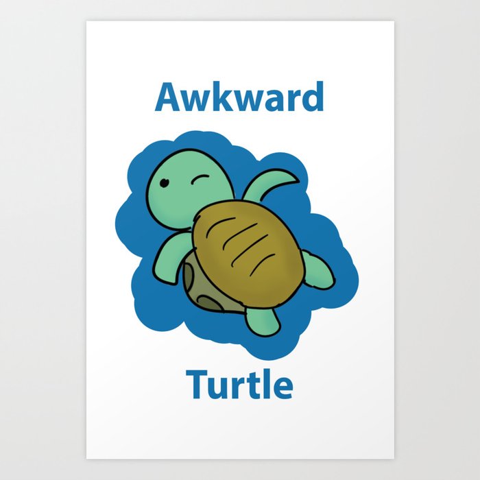 pic Awkward Turtle Hands awkward turtle art print by joseph mcfarland