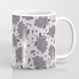 Purple Syringa floral pattern Coffee Mug