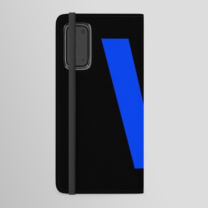 Letter V (Blue & Black) Android Wallet Case