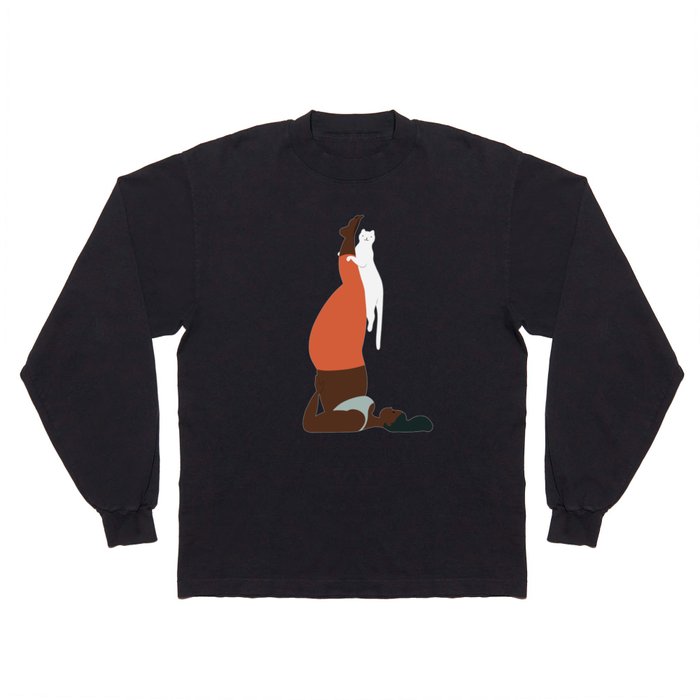 Yoga With Cat 09 Long Sleeve T Shirt
