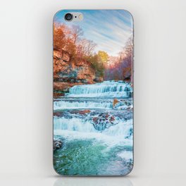 Colorful Waterfall | Long Exposure and Travel Photography iPhone Skin