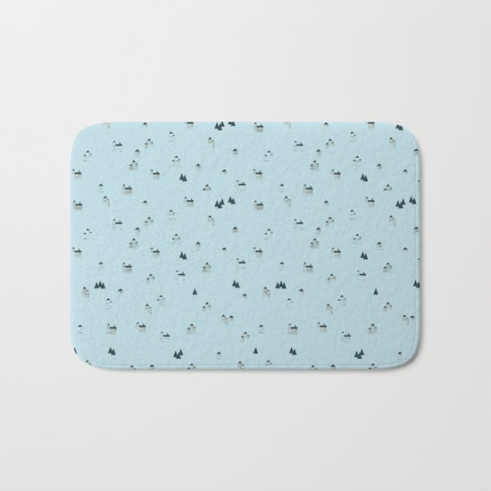 let it snow Bath Mat