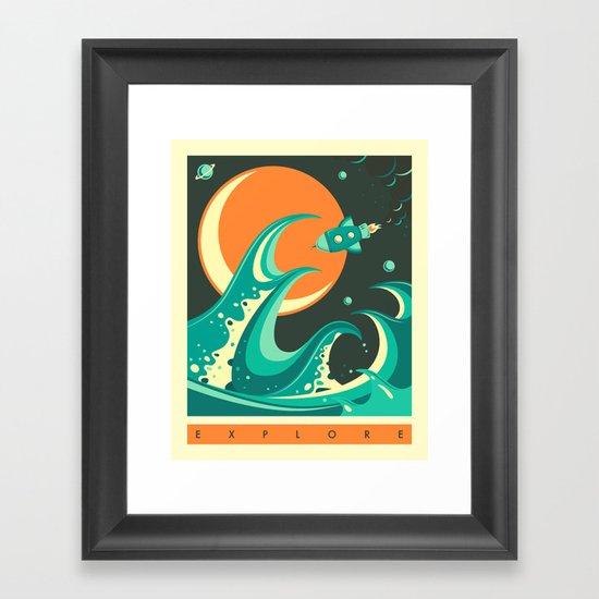 EXPLORE Framed Art Print