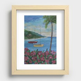 Caribbean Sunset Recessed Framed Print