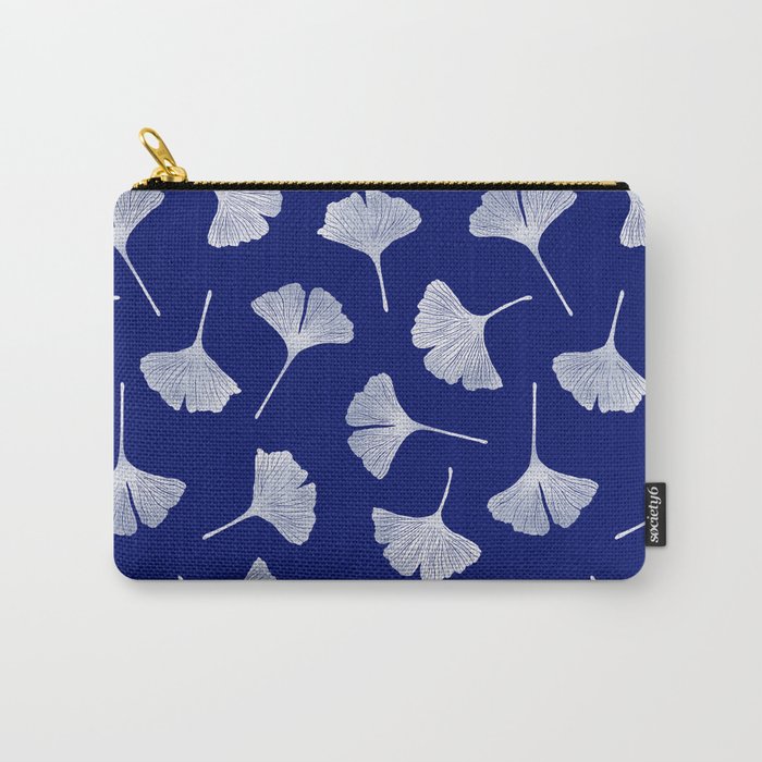 Ginkgo Biloba | Blue Background Carry-All Pouch