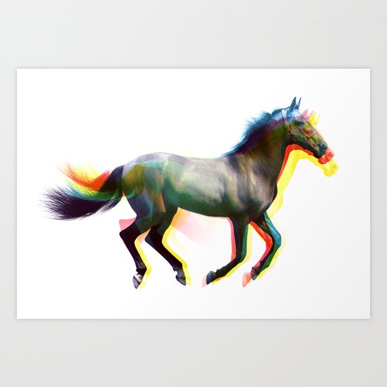 clop clop clop Art Print