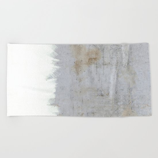 Painting on Raw Concrete Beach Towel