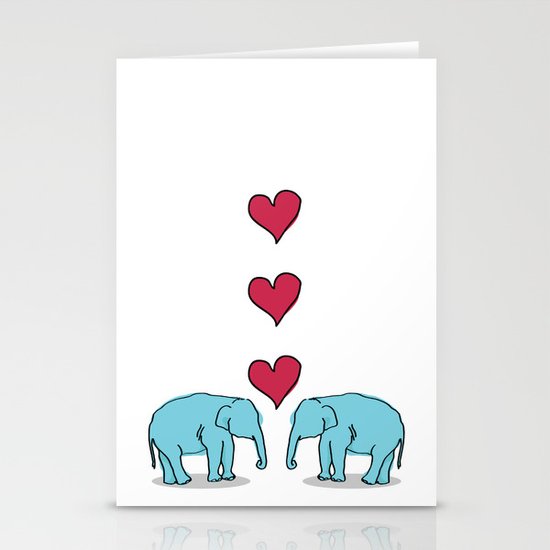 Elephant Love Stationery Cards