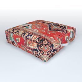 Heriz Azerbaijan Northwest Persian Rug Print Outdoor Floor Cushion