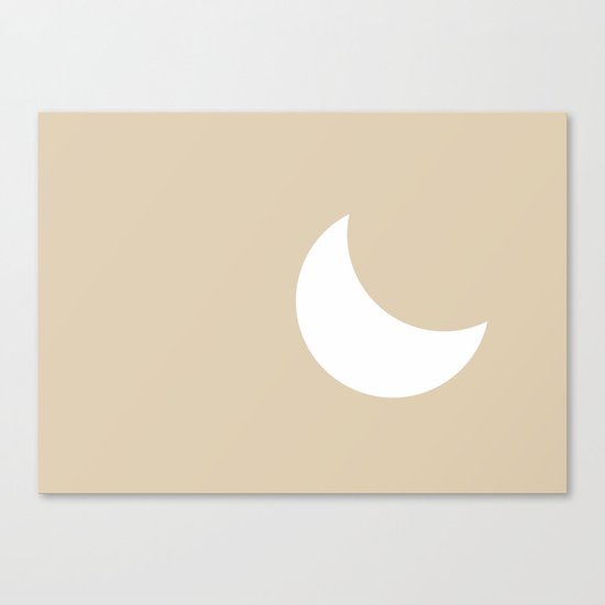 Moon #Minimal Canvas Print