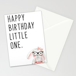 Happy Birthday Little One - Bunny Stationery Cards