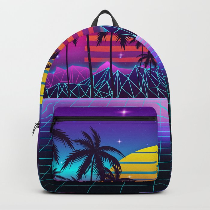 Radiant Sunset Synthwave Backpack