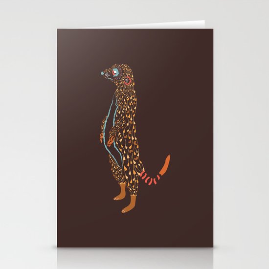 Abstract Meerkat Stationery Cards