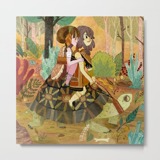 Tortoise Ride Metal Print