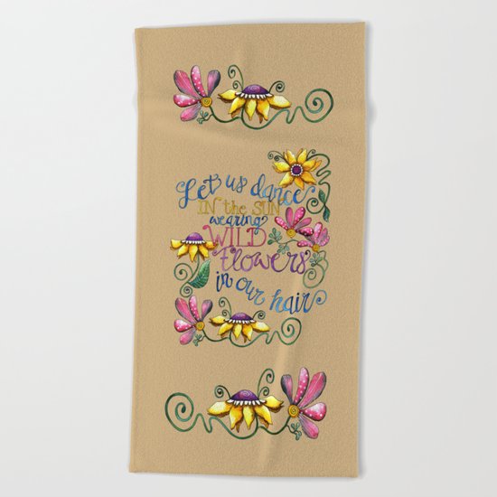 Let Us Dance III Beach Towel