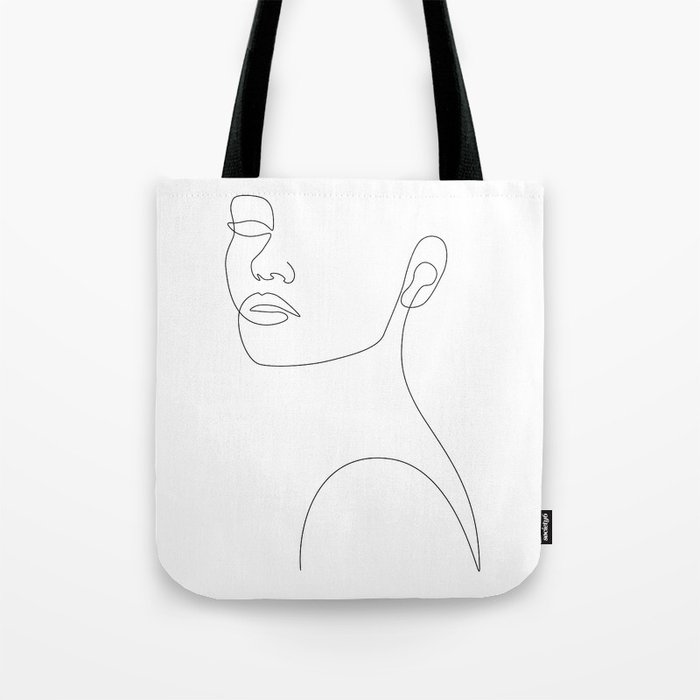 Girly Portrait Tote Bag