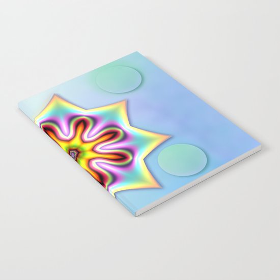 Decorative colourful silky star Notebook