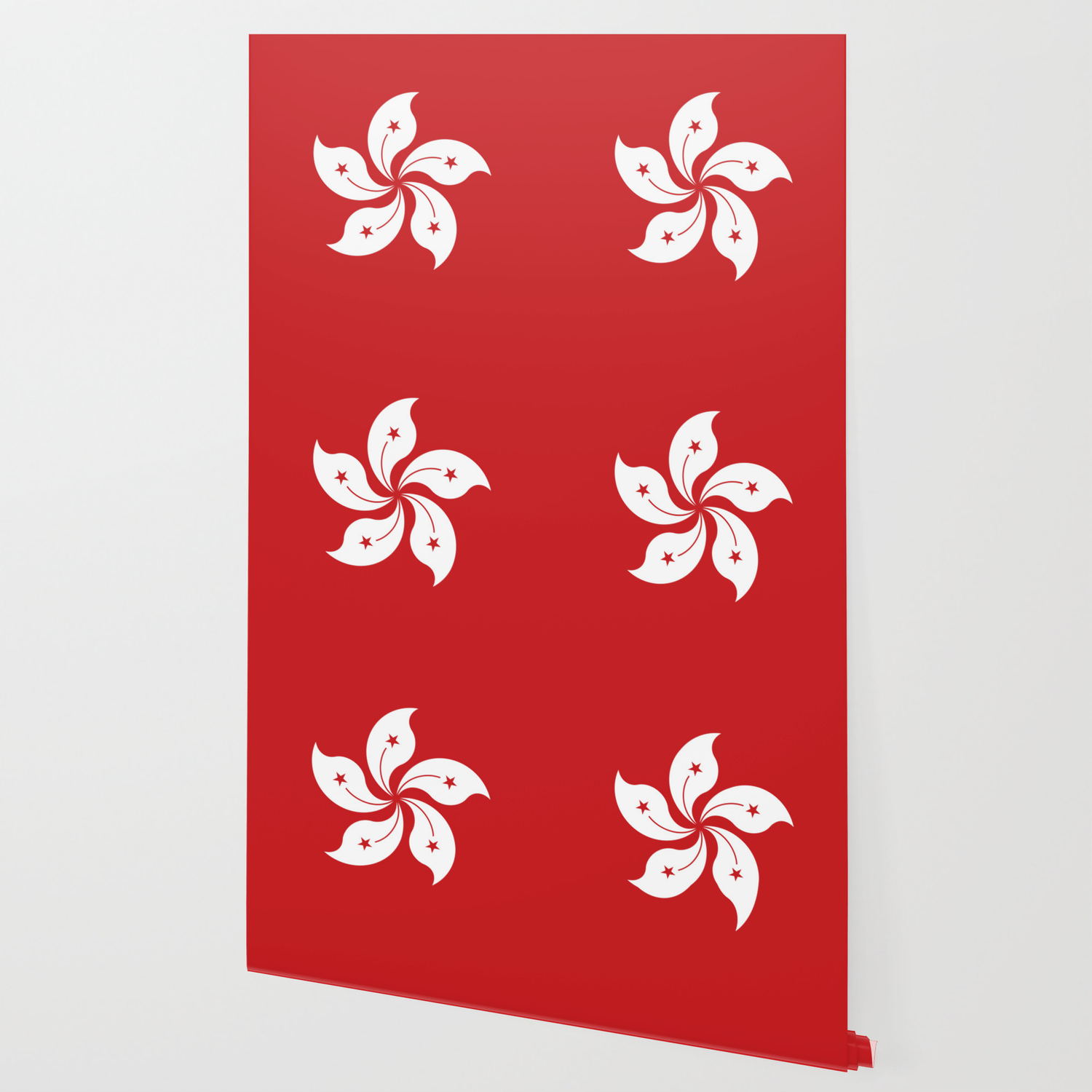 Hong Kong Flag Emblem Wallpaper By Textures Society6