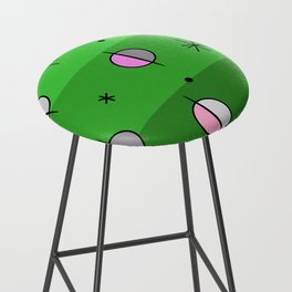 Retro Space Age Planets Stars Green Bar Stool