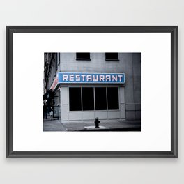 The [Seinfeld] Diner Framed Art Print