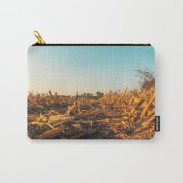 Corn field at sunset in the countryside of Lomellina Carry-All Pouch | Sunset, Photo, Yellowflowers, Irrigationcanal, Lomellina, Canal, Corn, Sundown, Poriver, Fields 