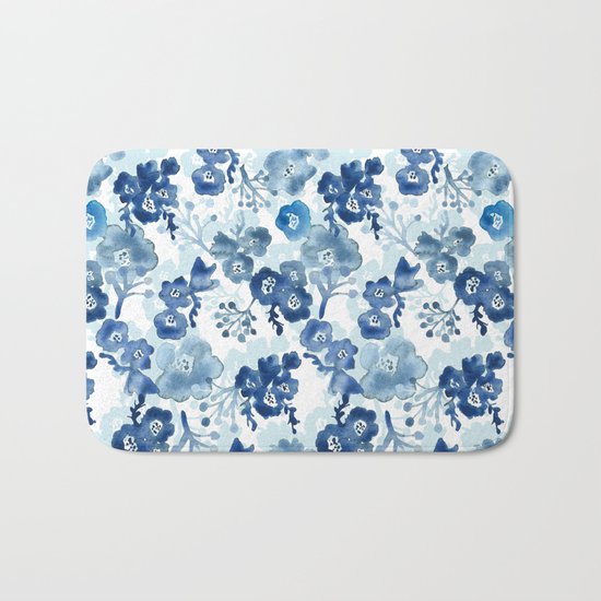 Blooms of Ink Bath Mat