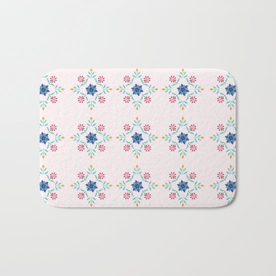 Floral Pattern #3 Bath Mat