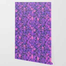 Ethereal Flowers Pink and Purple  Wallpaper