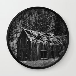 Ghost Town Cabin I Wall Clock