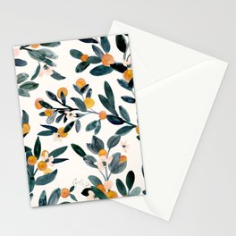 Clementine Sprigs Stationery Card