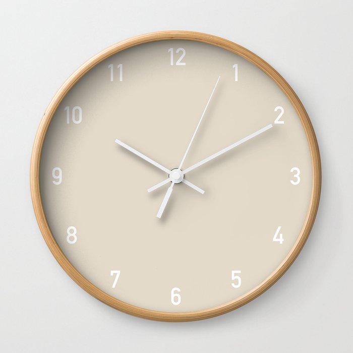 Numbers Clock - Bone Wall Clock