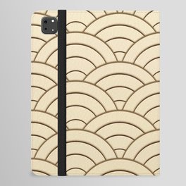 Golden Art Deco Geometry iPad Folio Case