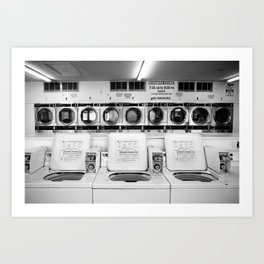 Fresno Laundromat Art Print