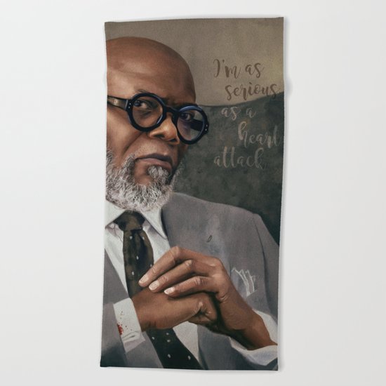 Samuel L. Jackson - Serious Beach Towel