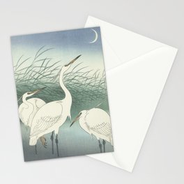 Herons in Shallow Water, Ohara Koson, 1934 Stationery Card