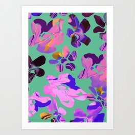 Abstract Flowers 5 Art Print