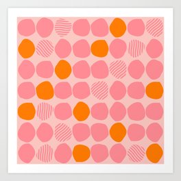Colorful dots Art Print