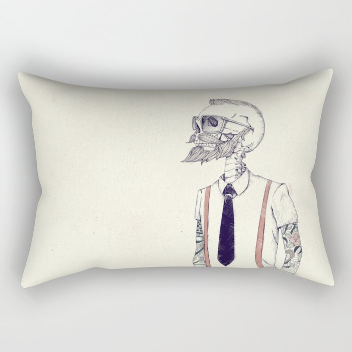 The Gentleman becomes a Hipster  Rectangular Pillow