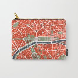 Paris city map classic Carry-All Pouch