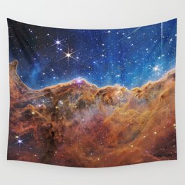 JWST Carina Nebula Vertical NASA James Webb Space Telescope Wall Tapestry