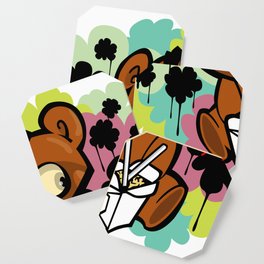Cartoon Ramen Bear Coaster