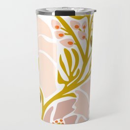 Light Backyard flower modern floral illustration  Travel Mug