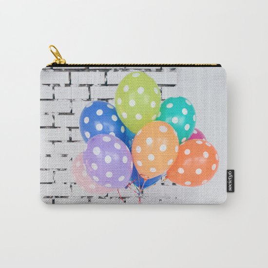 Balloon blue orange yellow green Carry-All Pouch