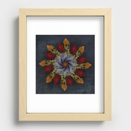abstract flower Recessed Framed Print