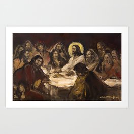 The Holy Supper (The Last Supper) Art Print