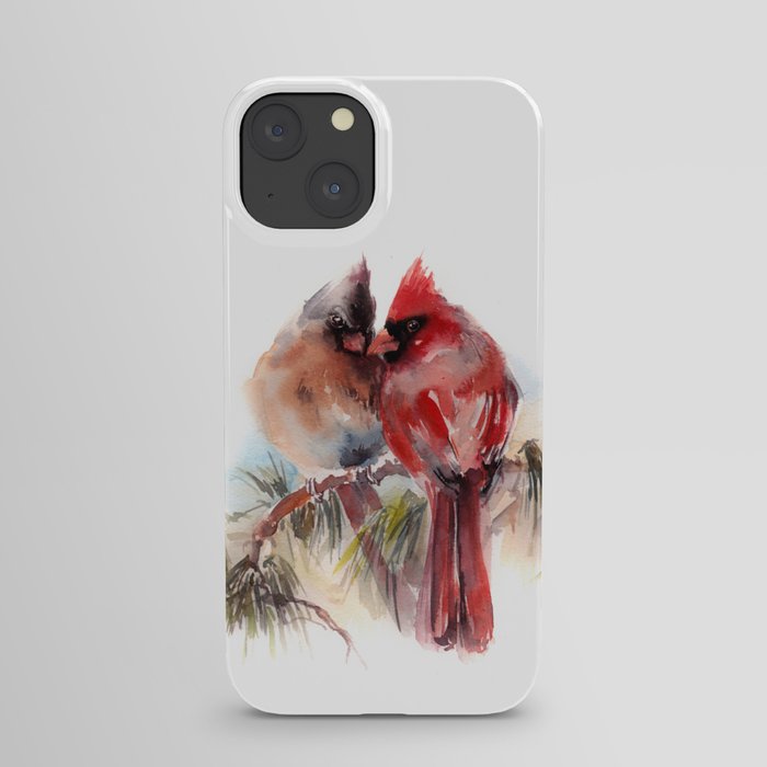 Cardinal Birds Couple iPhone Case