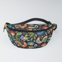 Polish Folk Roosters Fanny Pack