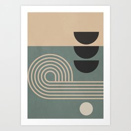 Abstract Geometric Shapes 122 Art Print