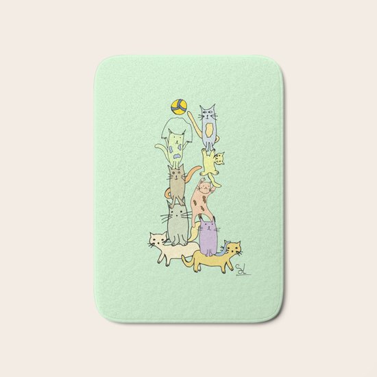 Game Day - Cats Bath Mat